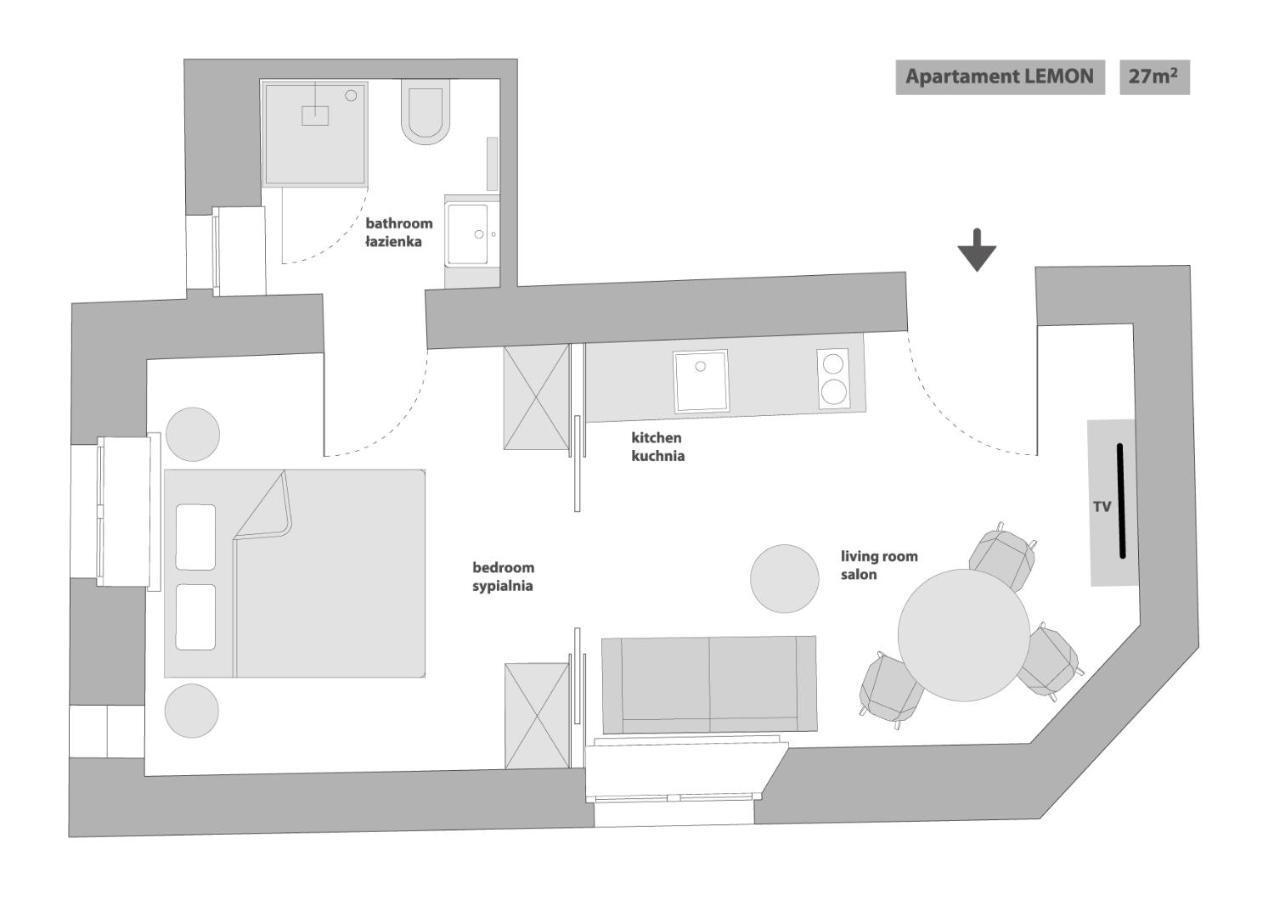 Sanhaus Apartments - Chopina 13 - Apartamenty W Centrum, 5 Minut Od Plazy I Deptaka سوبوت الغرفة الصورة